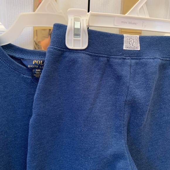 Polo Ralph Lauren blue sweatsuit. Top and bottom. As good as new. Never worn. - Picture 4 of 6